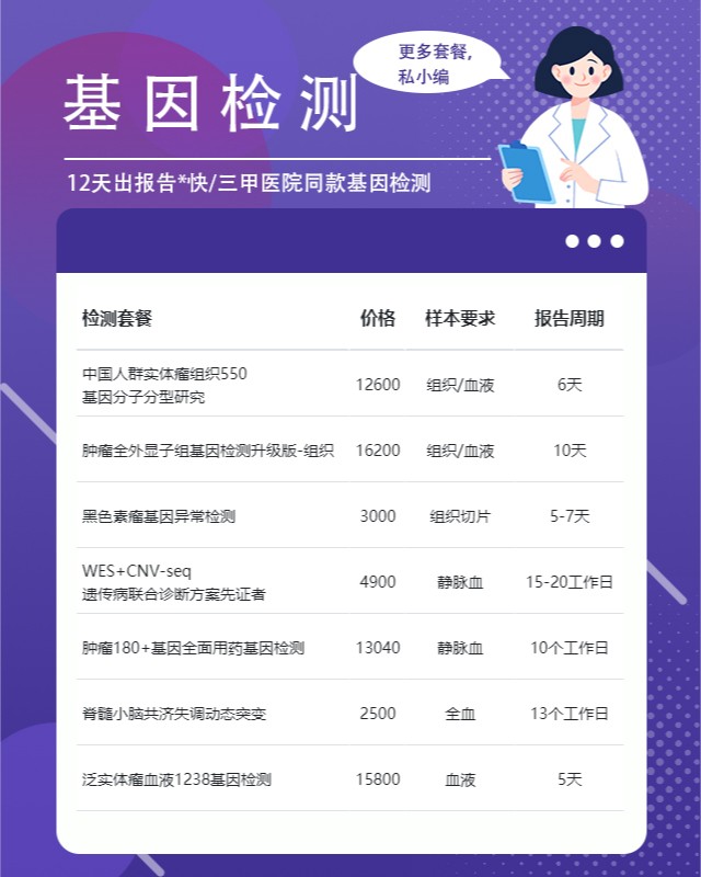 重庆哪家医院可以做基因检测检测要多少钱